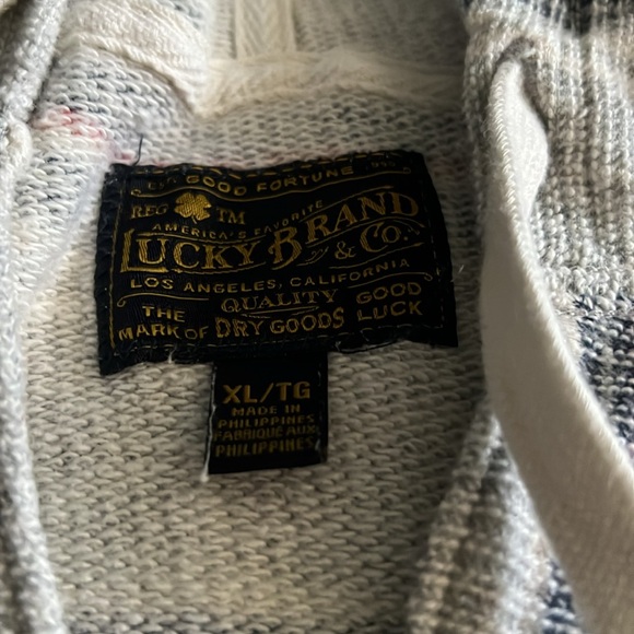 Mens Lucky Brand Boho Hoodie Size XL - Picture 2 of 2